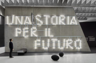 01-A-Story-for-the-Future-MAXXI-Exhibition-Title-Neon-Typography