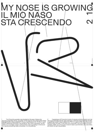ADI Design Museum — Carissimo Pinocchio — Poster 500 × 700